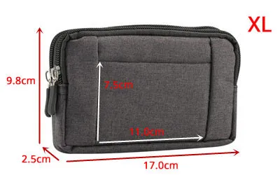 Cartera de cintura negra