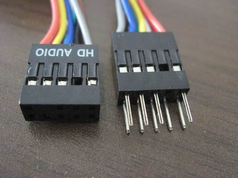 Conjunto de audio HD y conectores - montaje