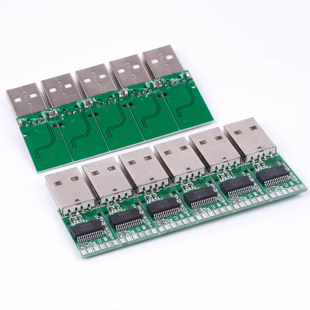 Conexión del adaptador FTDI a microcontrolador
