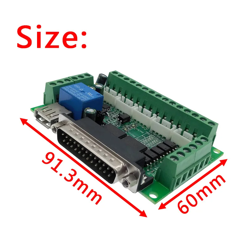 Placa de interface CNC con conectores
