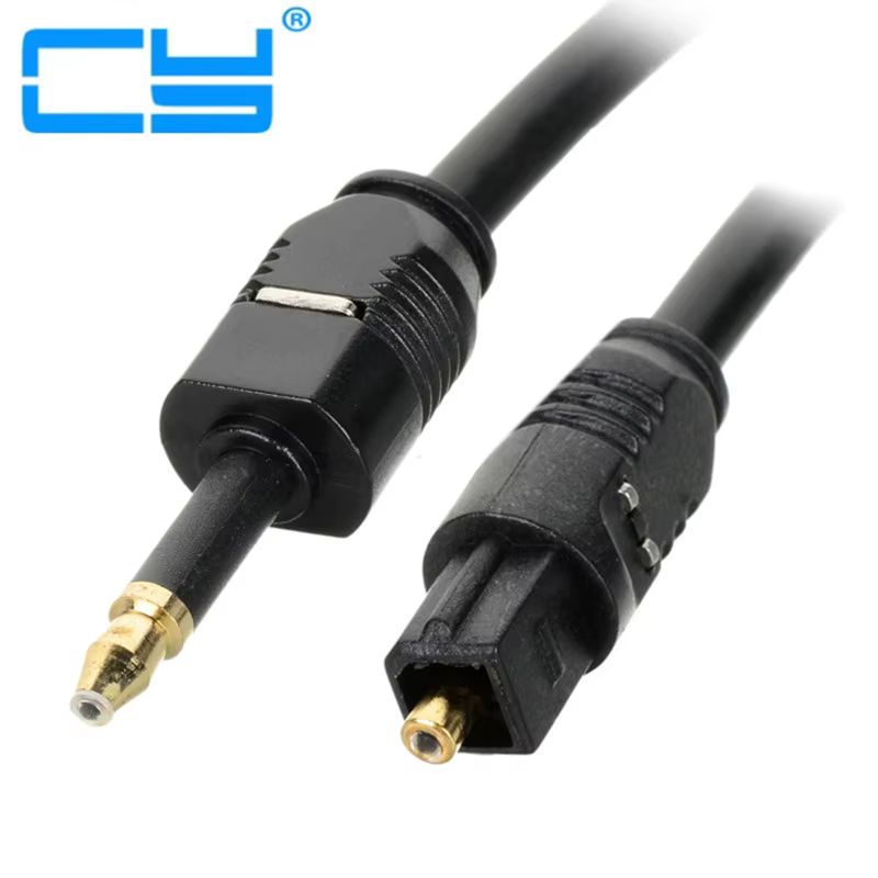 Cable óptico Toslink a 3,5 mm UXG con terminación dorada
