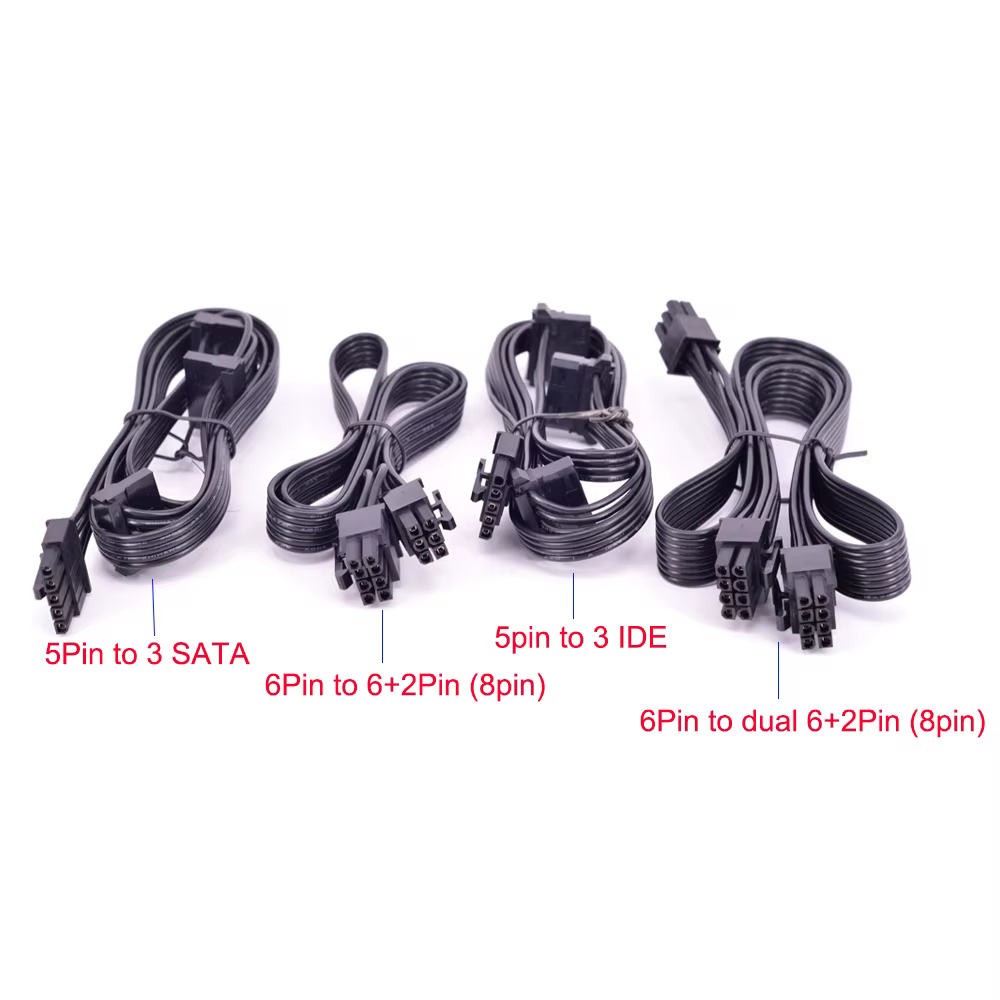 Cable dual 6+2 pines para PCI-e