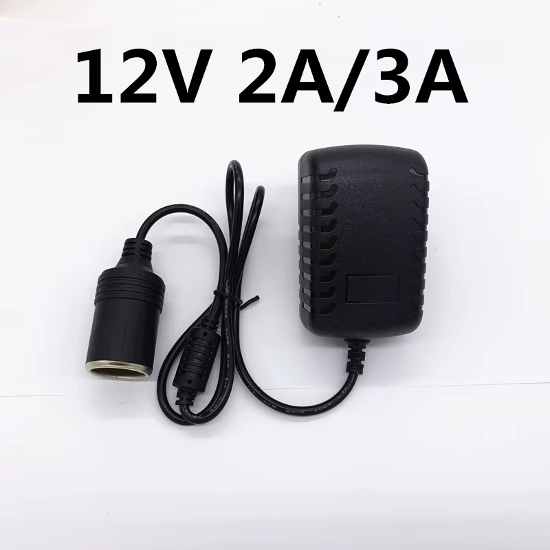 Adaptador conectado al enchufe