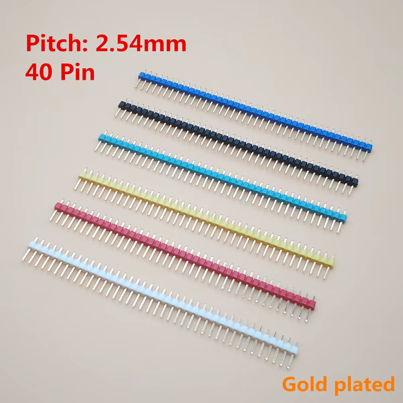 Cabezal de pin chapado en oro 40 pines macho