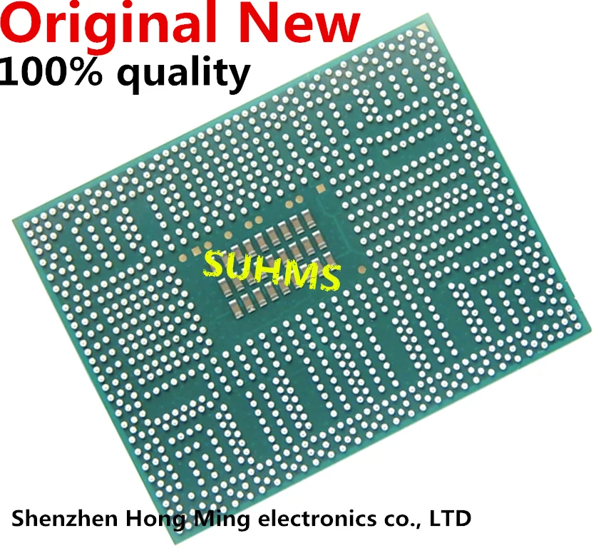 Chipset Intel BGA visto desde diferentes ángulos