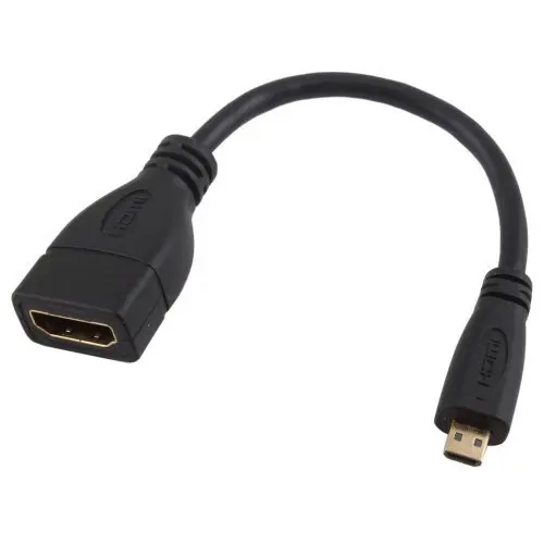 Conectores chapados en oro del cable Micro HDMI