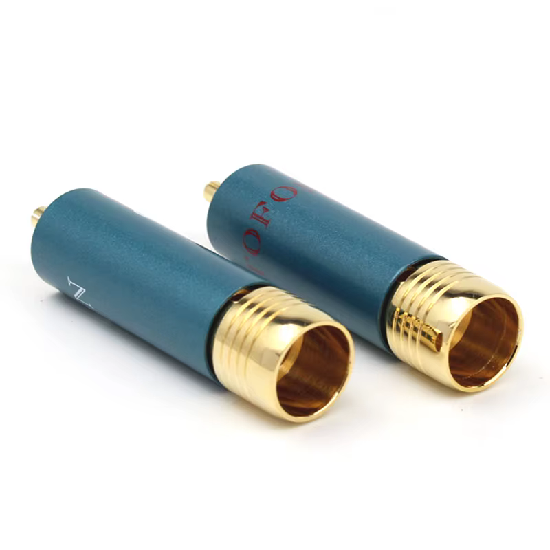 Conectores RCA chapados en oro