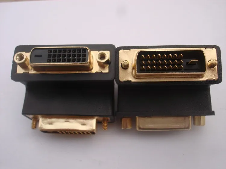 Adaptador DVI 90 grados vista frontal