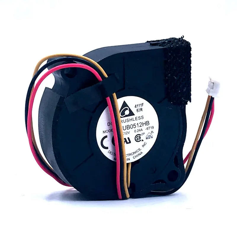 Ventilador centrífugo SXDOOL 5015 12V vistas lateral y frontal