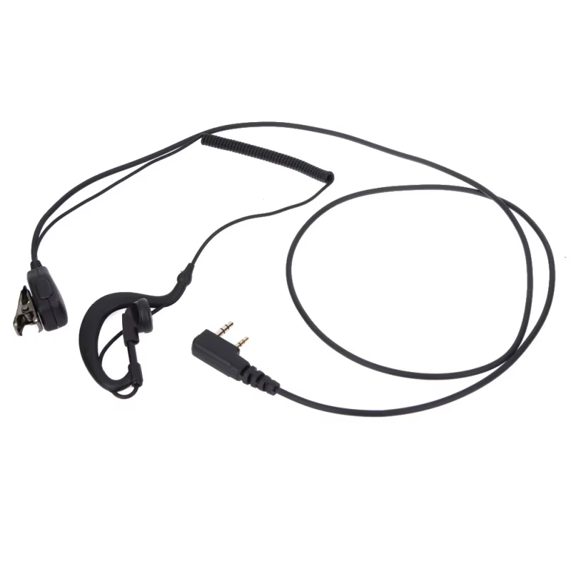 Auricular PTT Walkie Talkie – Baofeng UV5R, Kenwood con Micrófono - imagen 2