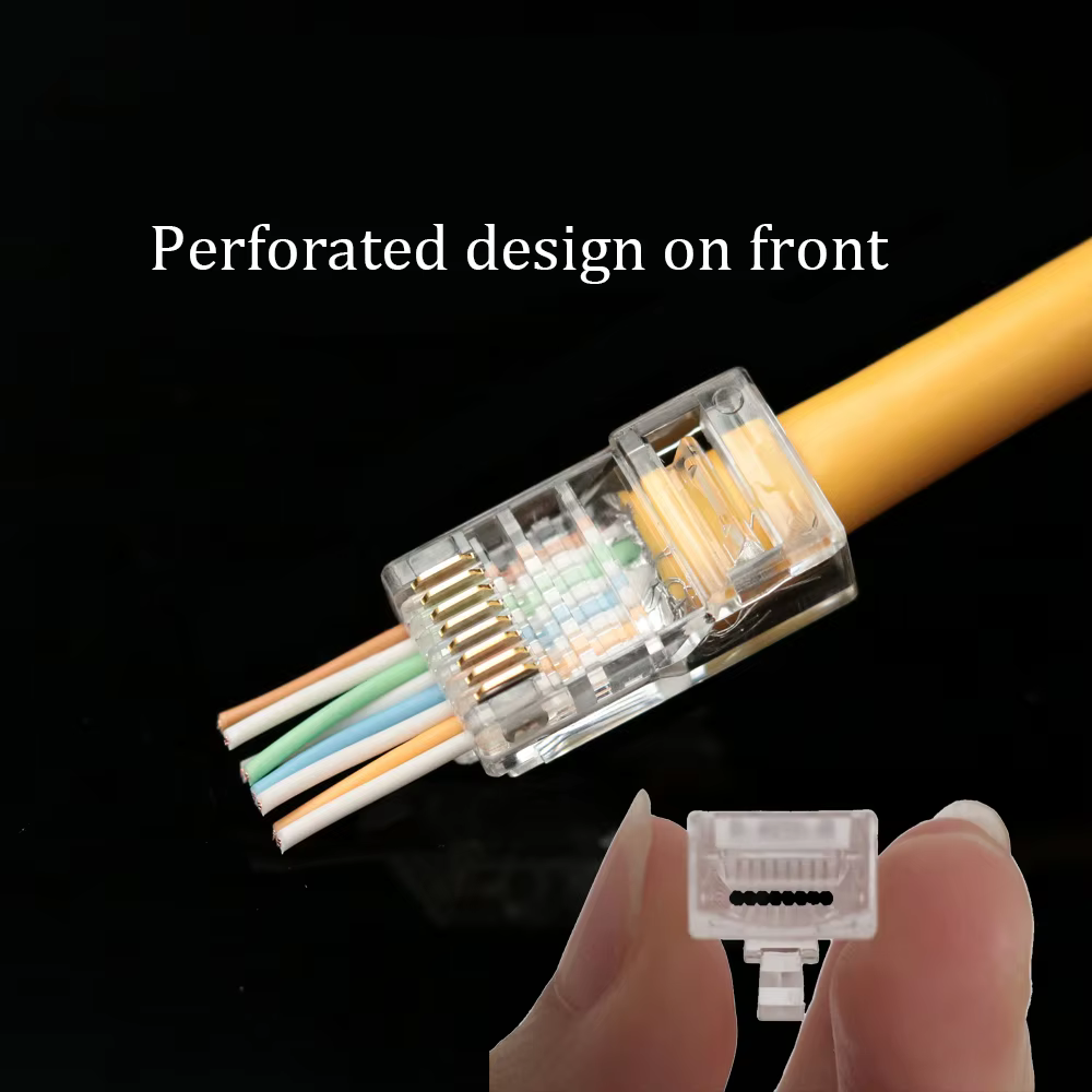 Conector Keystone RJ45 CAT6 8P8C - Montaje en Pared UTP - imagen 3