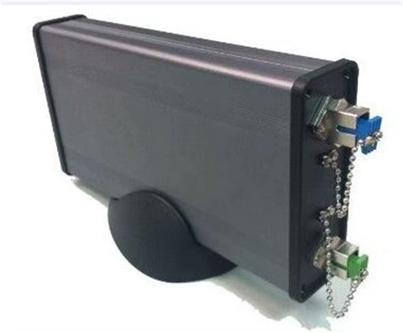 Caja de cable de lanzamiento OTDR con conectores disponibles