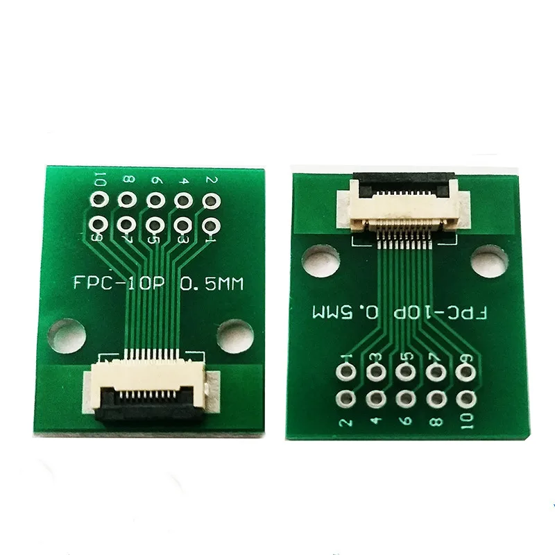 Imagen del conector FPC FFC de 0,5mm mostrando los contactos