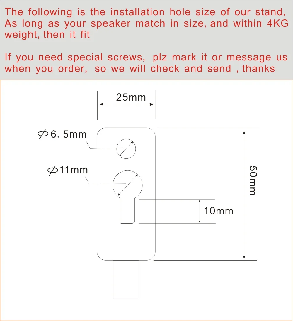 Soporte Suelo Altavoz Ajustable Sonido Envolvente DL-SF01 - imagen 4