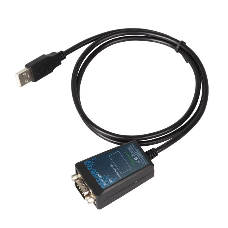 Detalle del chipset FTDI y LEDs indicadores