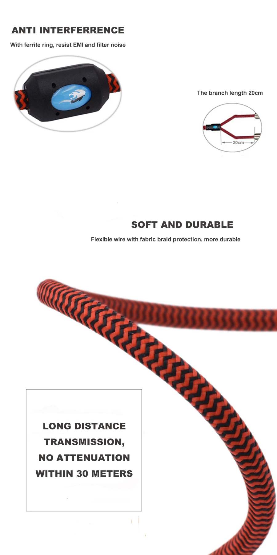 Cable trenzado flexible y duradero