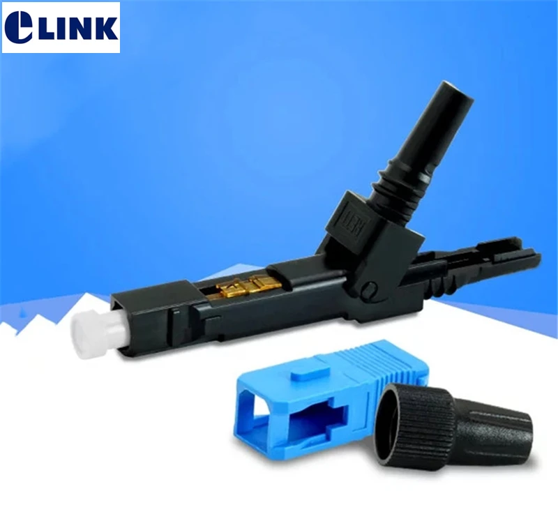 Vista frontal del conector SC UPC