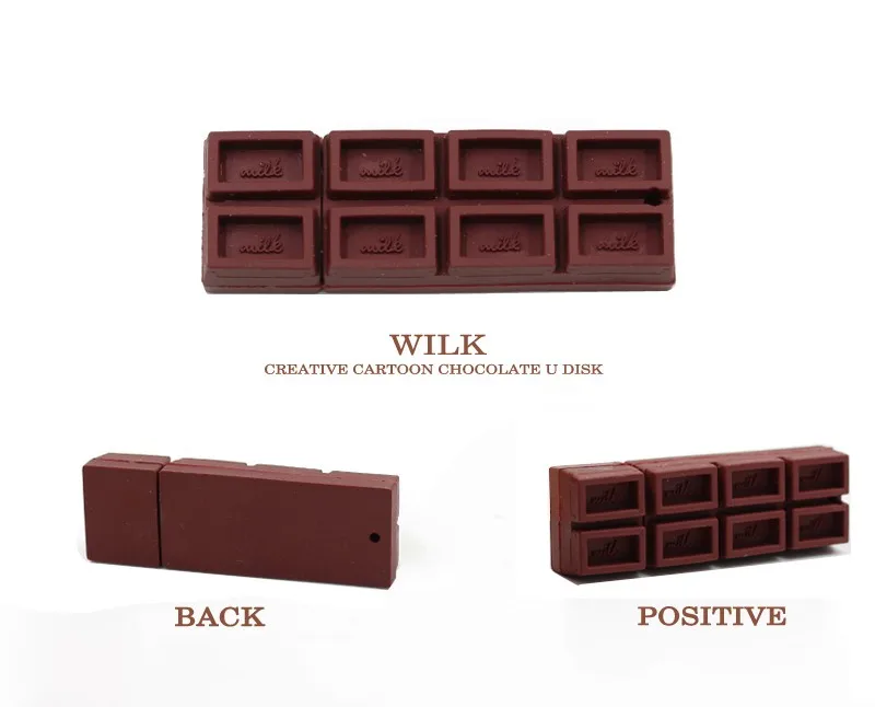 USB de Chocolate colgando de un llavero
