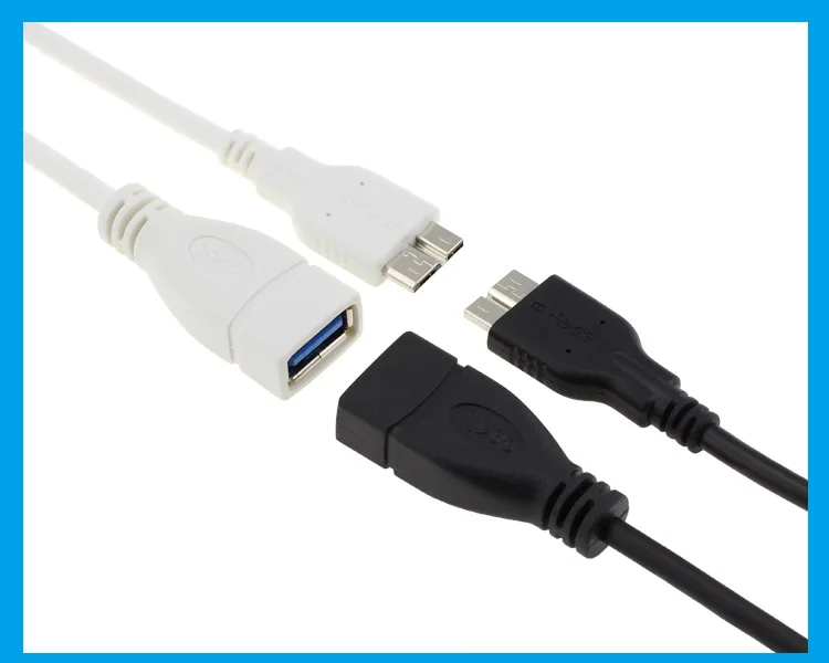 Vista frontal del Adaptador USB 3.0 Micro B OTG