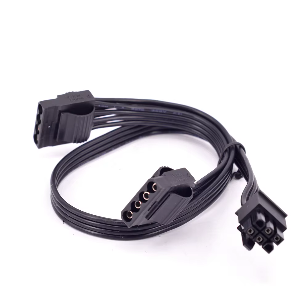 Cable de alimentación PCIe a SATA vista lateral