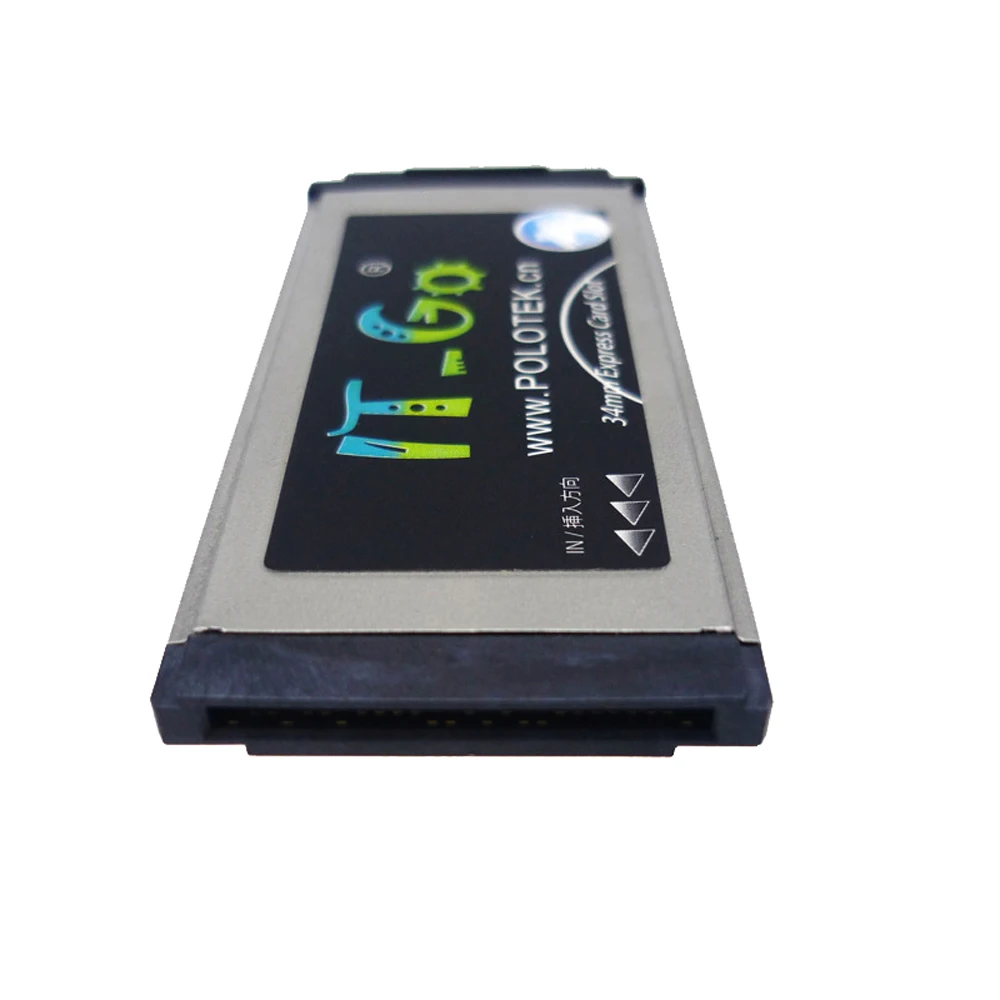 Vista del adaptador ExpressCard