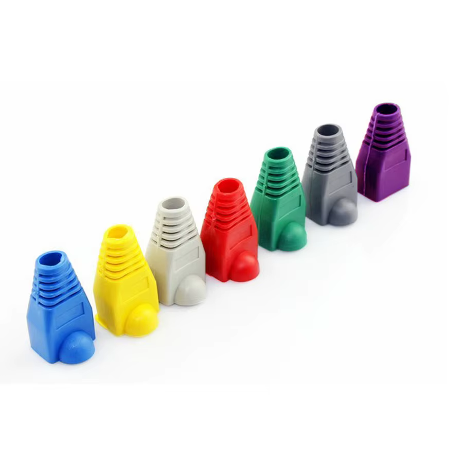 Cubiertas protectoras RJ45 multicolores para cables ethernet CAT5 CAT5E CAT6