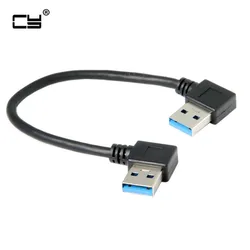 Cable USB 3.0 Tipo A con ángulo de 90 grados para disco duro