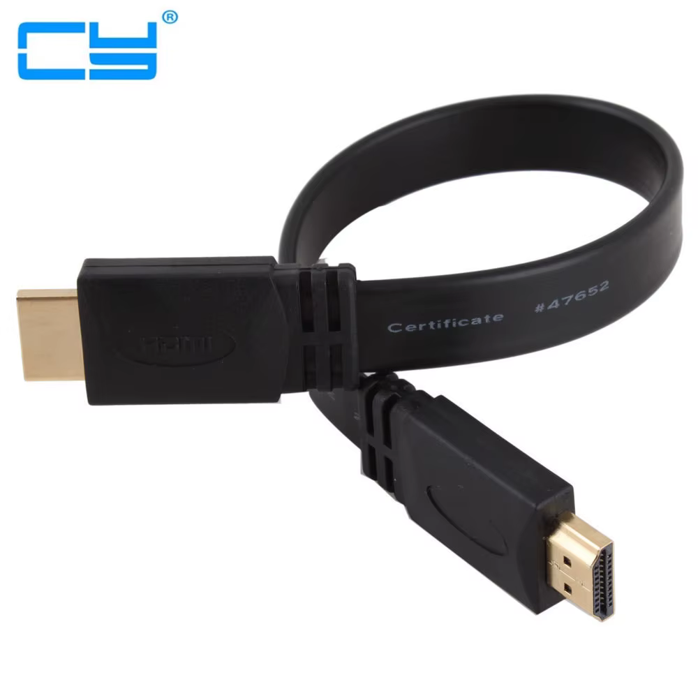 Cable HDMI plano UXG con conectores dorados