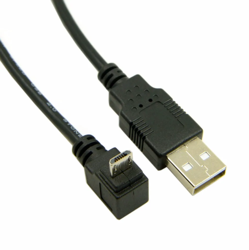 Orientación acodada del conector Micro USB