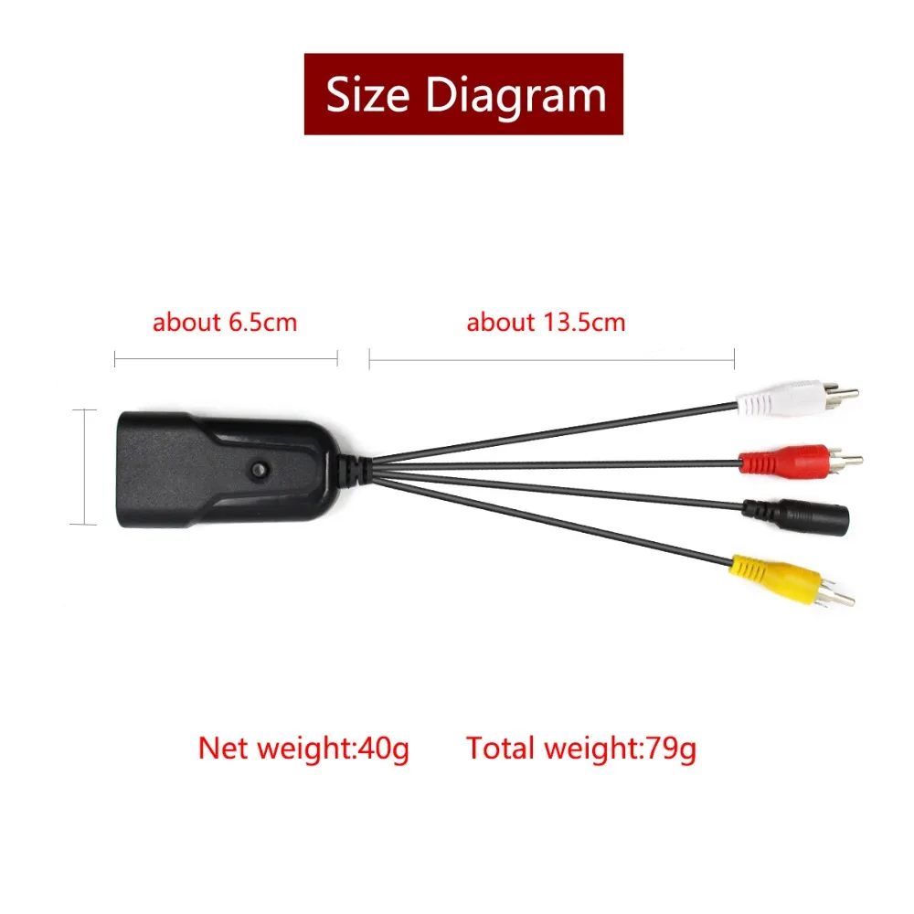 Diagrama de conexión HDMI a RCA