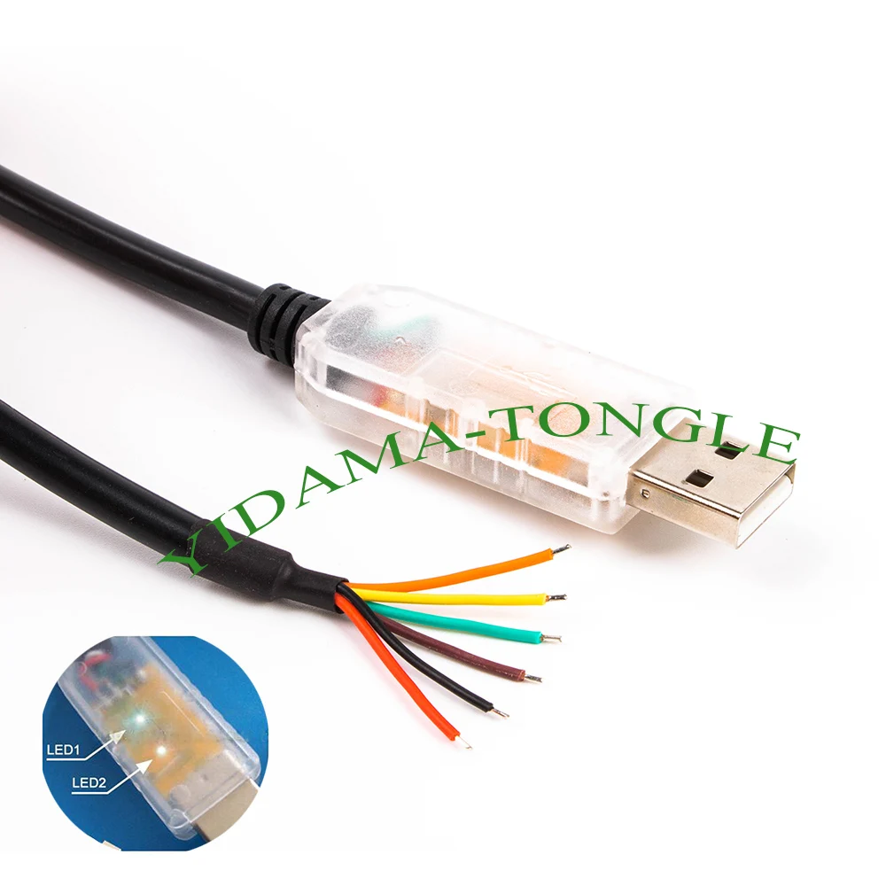 LEDs TX/RX en conector USB