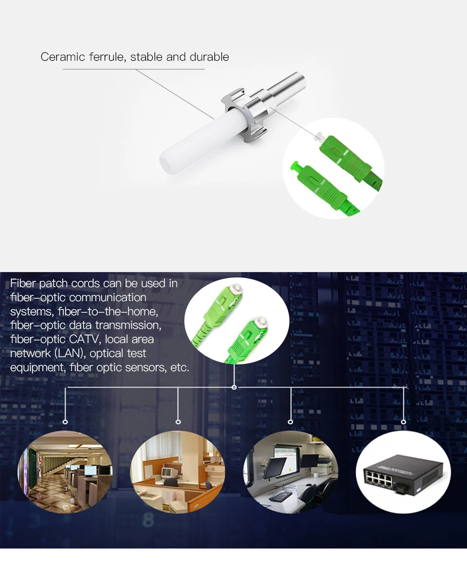 Cable SC/APC ONTi - detalle de margen