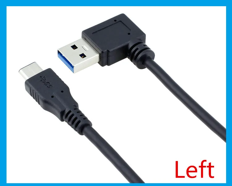 Cabo USB-C 90° frontal