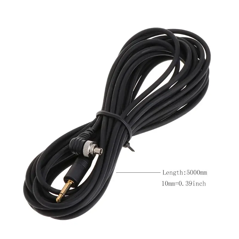 EY Cable Disparador Flash 3,5mm Sync Estudio Fotografía - imagen 3