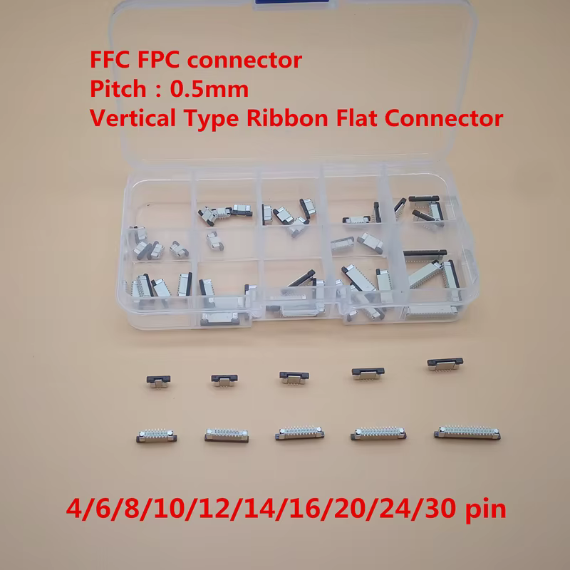 Variedad de conectores FFC/FPC de diferentes pasos de pines