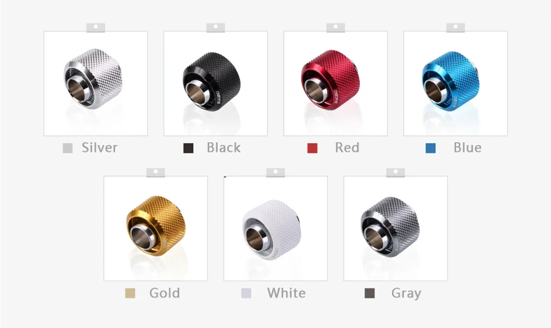 Colores disponibles para el conector