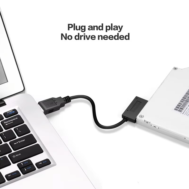 Adaptador SATA a USB 3.0 vista frontal