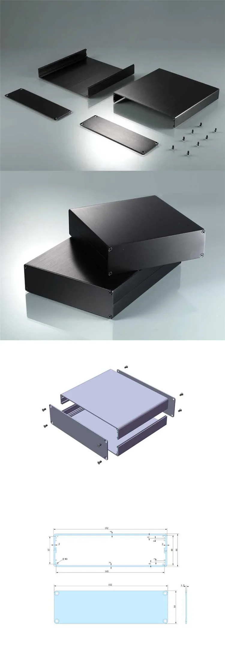 Lado derecho - carcasa aluminio