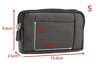 Cartera de nylon con cremallera negra