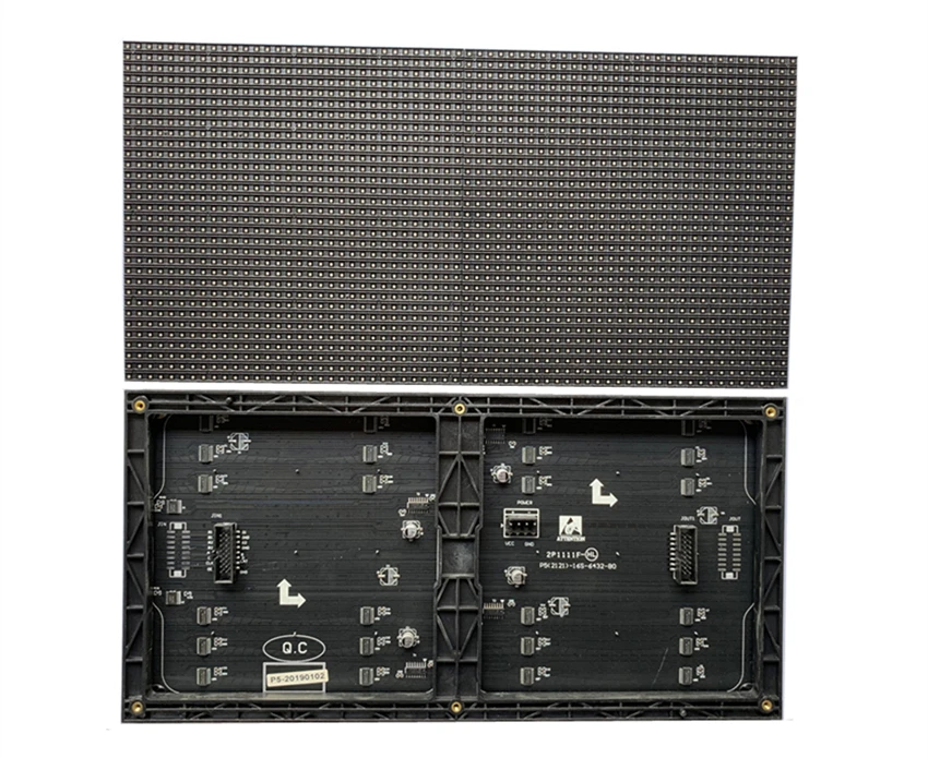 Módulo P5 interior con máscara negra y LEDs SMD2121