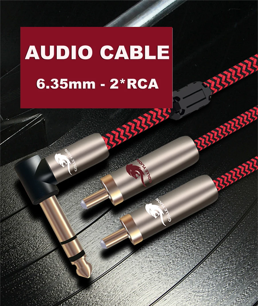 Cable de audio profesional TRS a RCA