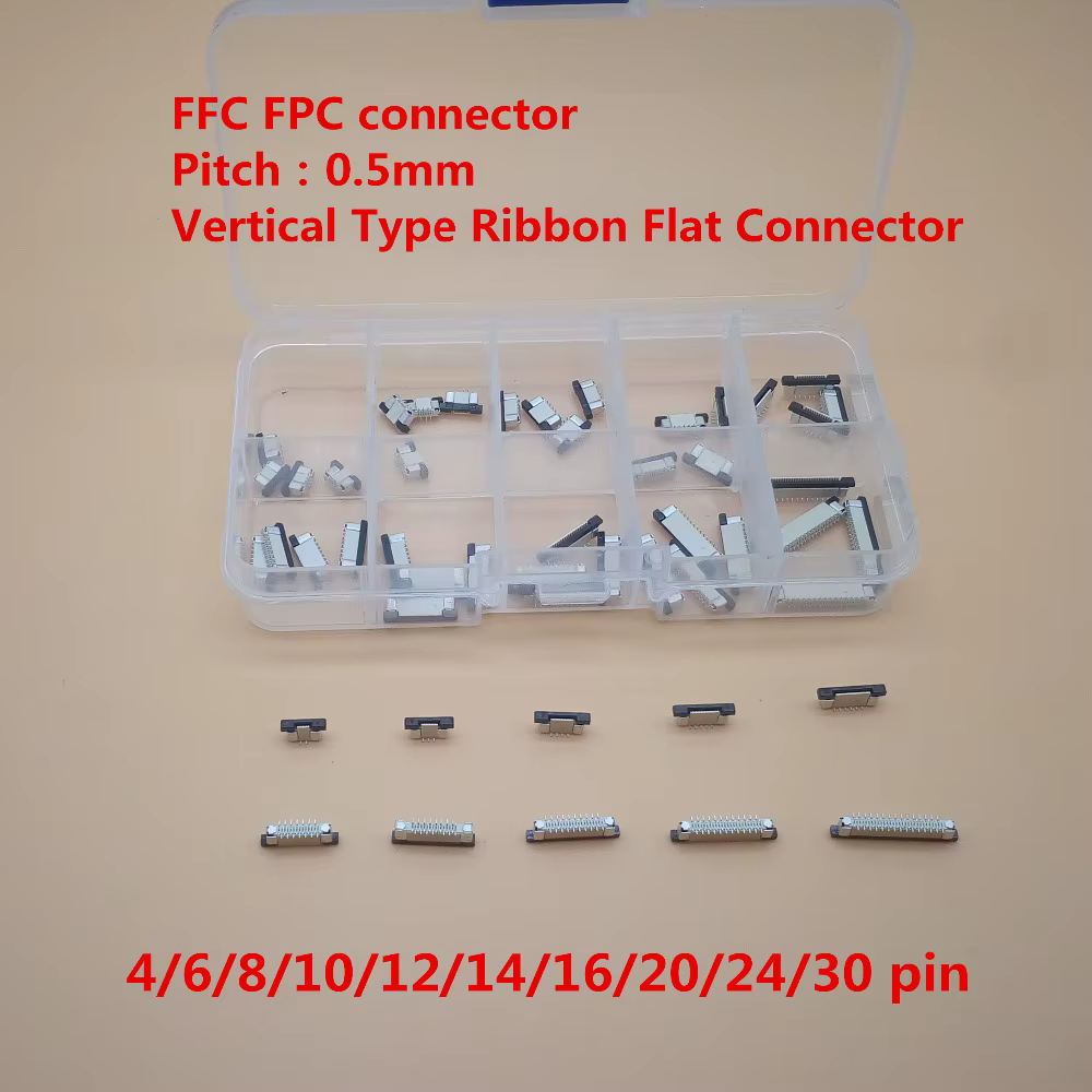 Conector Cable Plano FFC FPC Vertical 0.5mm 4-30P - imagen 4