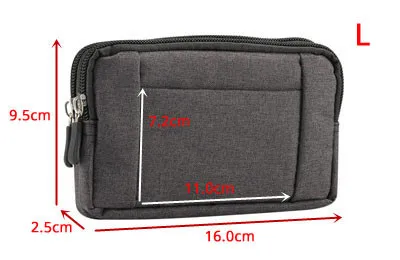 Cartera unisex azul para cintura