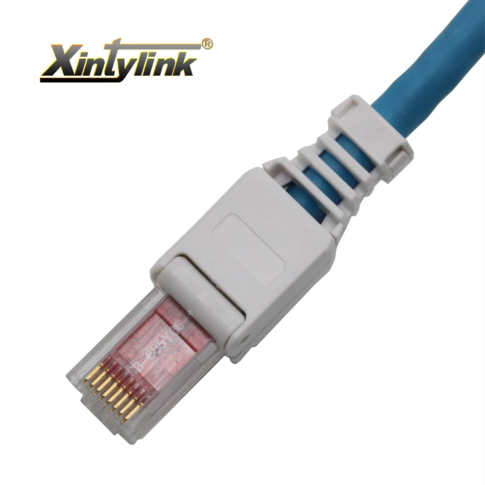 Xintylink Conector Ethernet RJ45 Cat6 Cat5 Cat5e UTP Keystone Modular - imagen 4