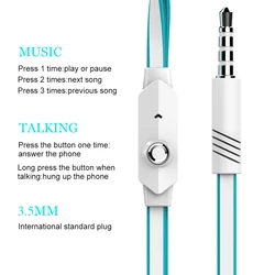 Auriculares Cable Jack 3.5mm con Micrófono - Móvil y Tablet
