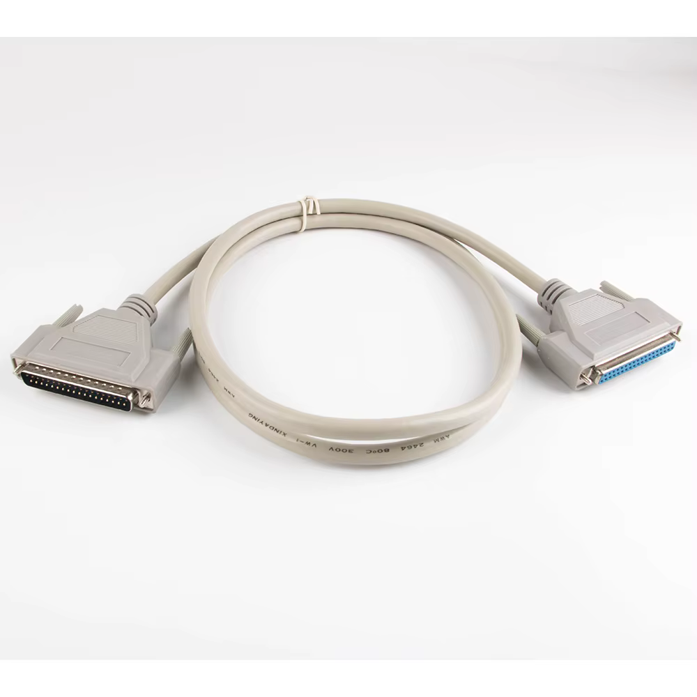 Cable extensión DB37 macho hembra con conectores moldeados