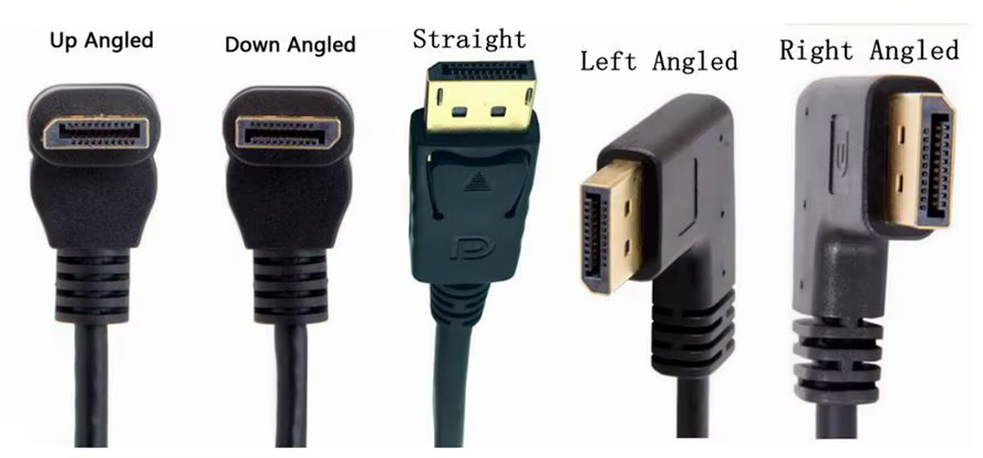 Cable Mini DisplayPort a DisplayPort ángulo 90 grados