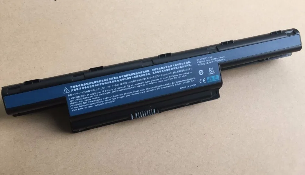 Batería instalada en un portátil Acer Aspire