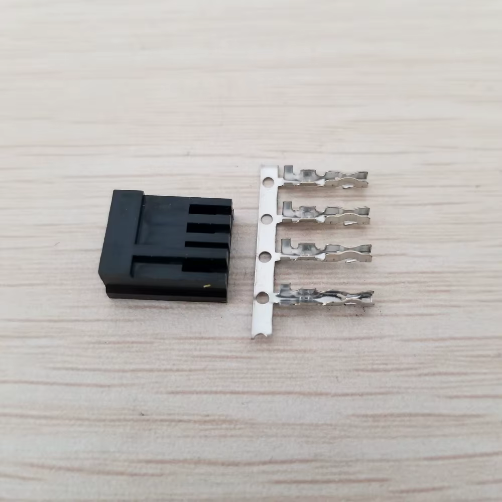 Vista frontal del conector