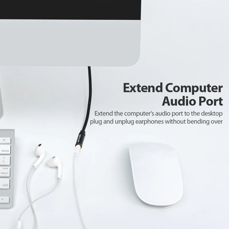 Vention Cable extensión Jack 3.5mm para coche PC auriculares altavoz - imagen 5